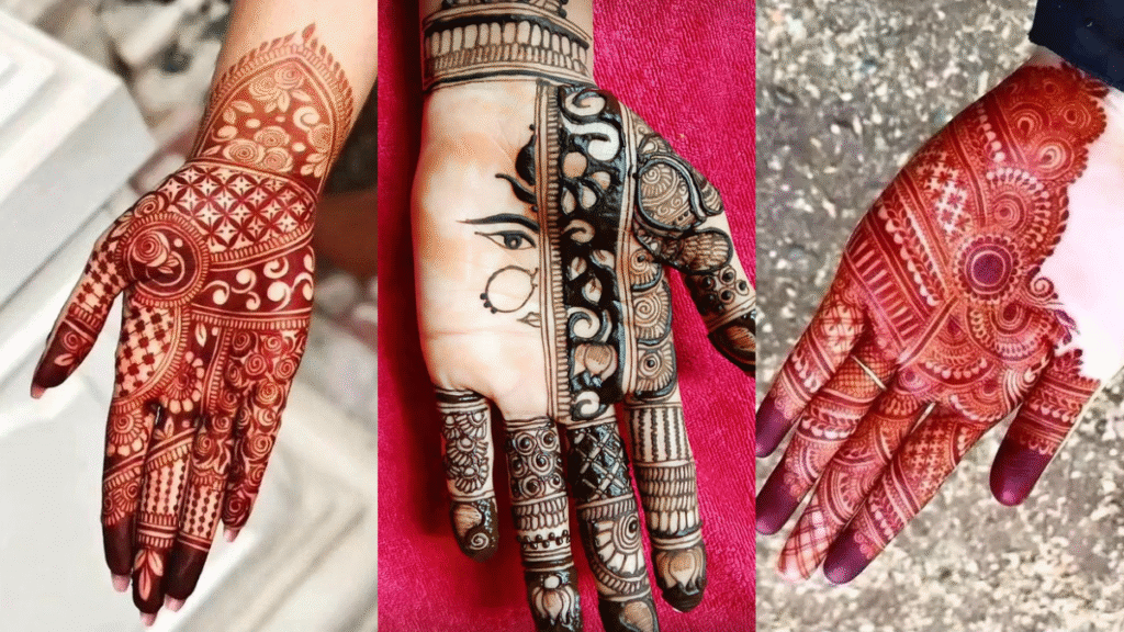 backhand Navratri mehndi