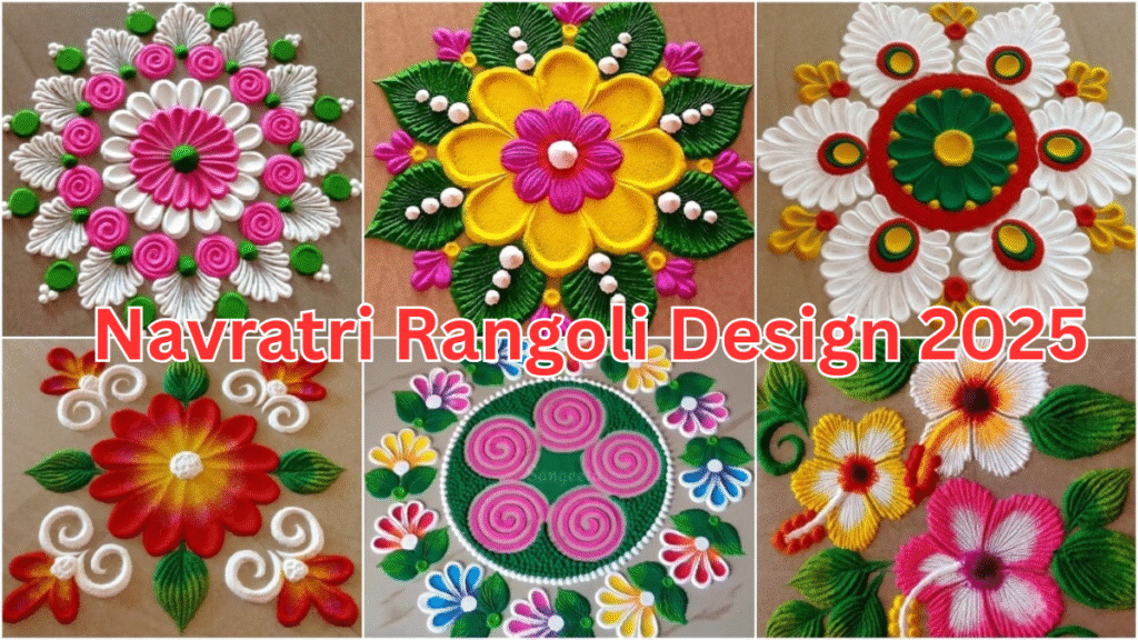 Navratri rangoli Design 2025
