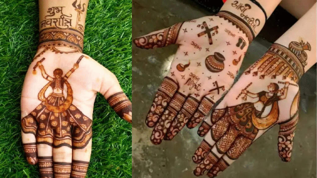 Navratri Unique Mehndi Designs