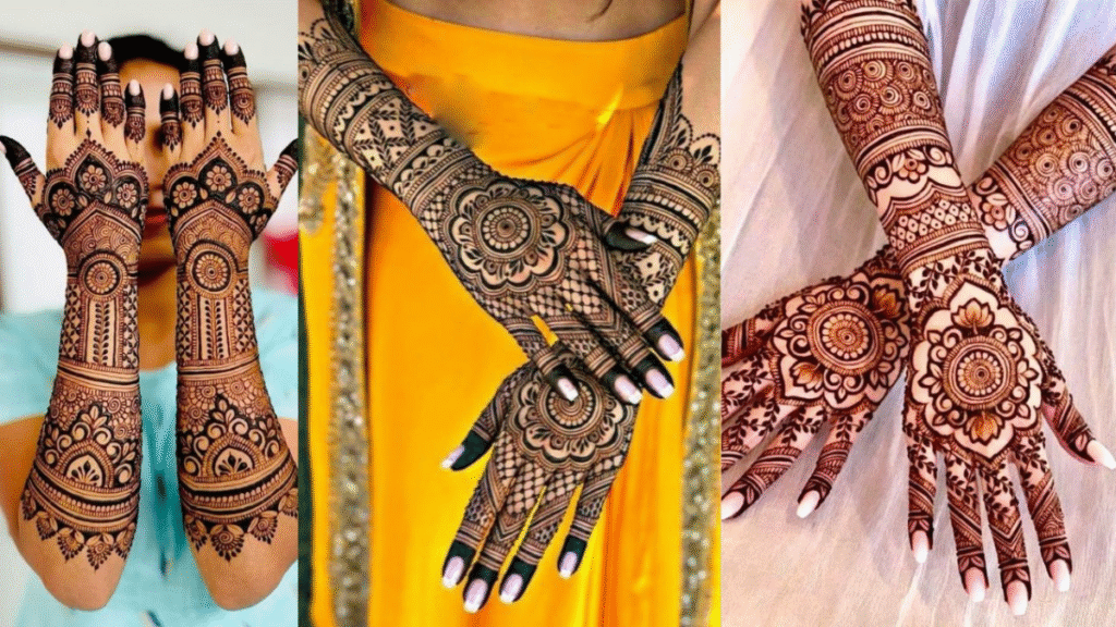 Navratri backhand mehndi designs