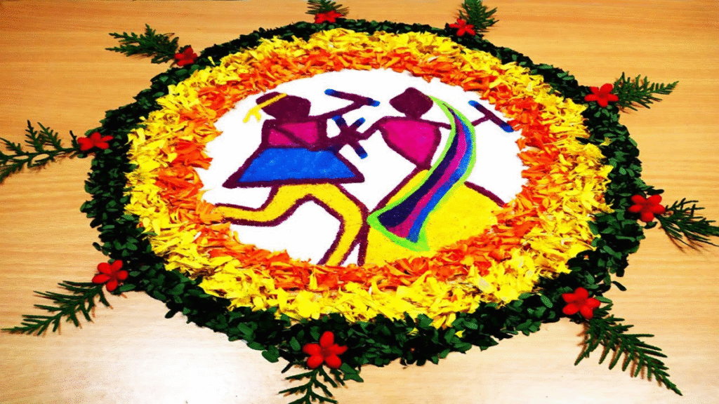 Navratri rangoli Design 2025