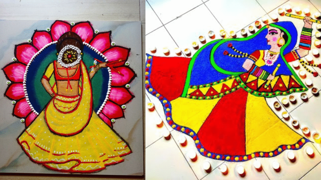 Latest Navratri Rangoli 2025