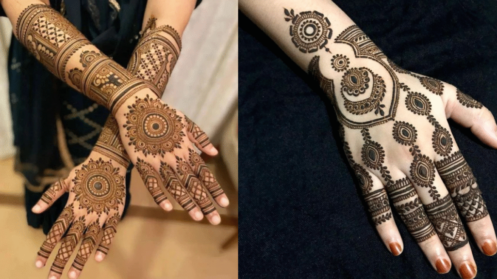 Navratri backhand mehndi designs
