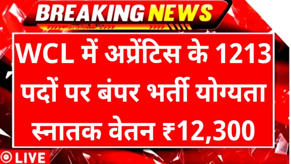 WCL Apprentice Vacancy 2025