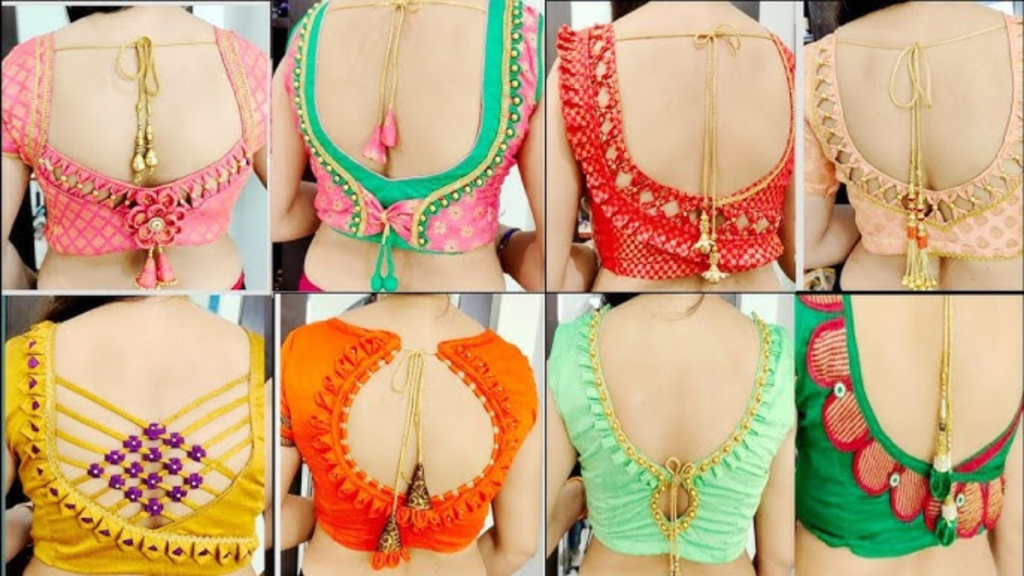 Back Lace Blouse Designs