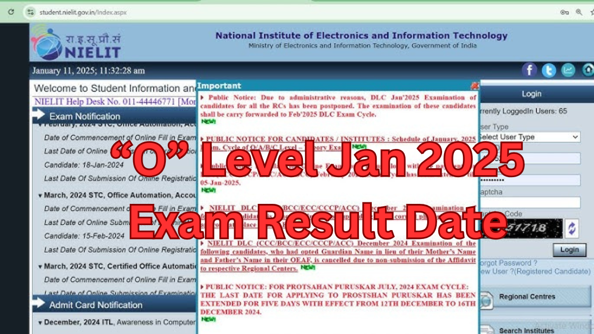 O Level January Result