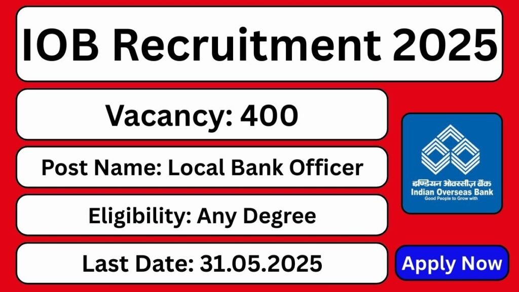 IOB LBO RECRUITMENT 2025