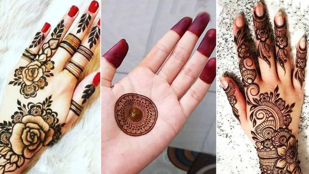 Mehndi Design Easy Front