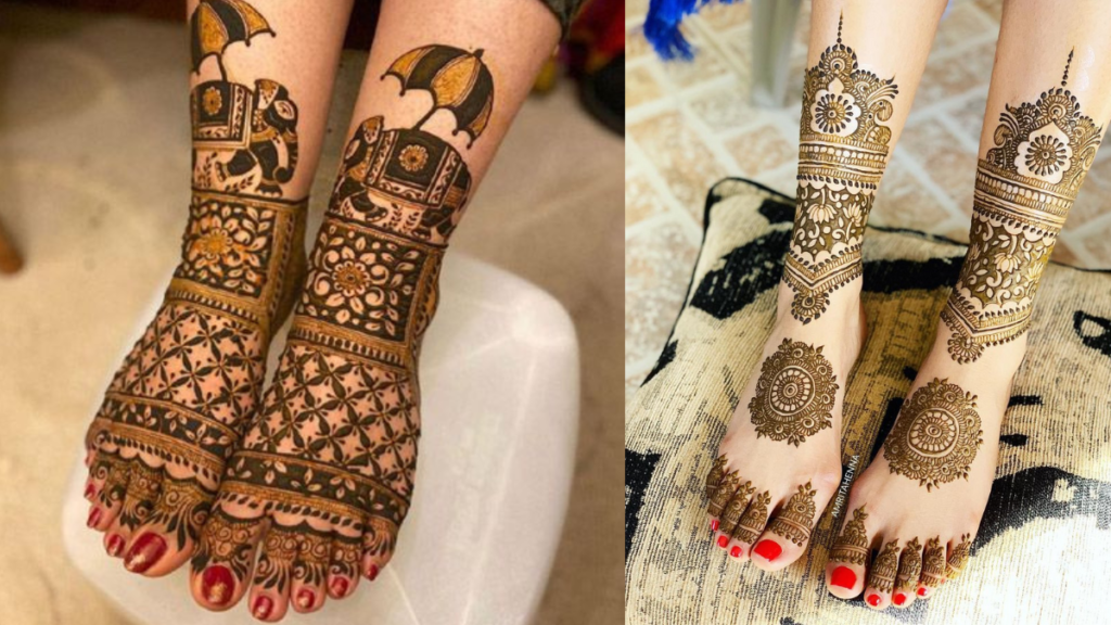Dulhan Leg Mehndi Design