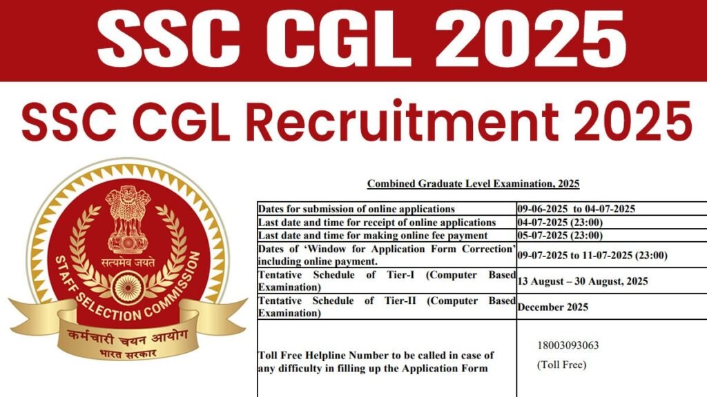 SSC CGL 2025 Recruitment