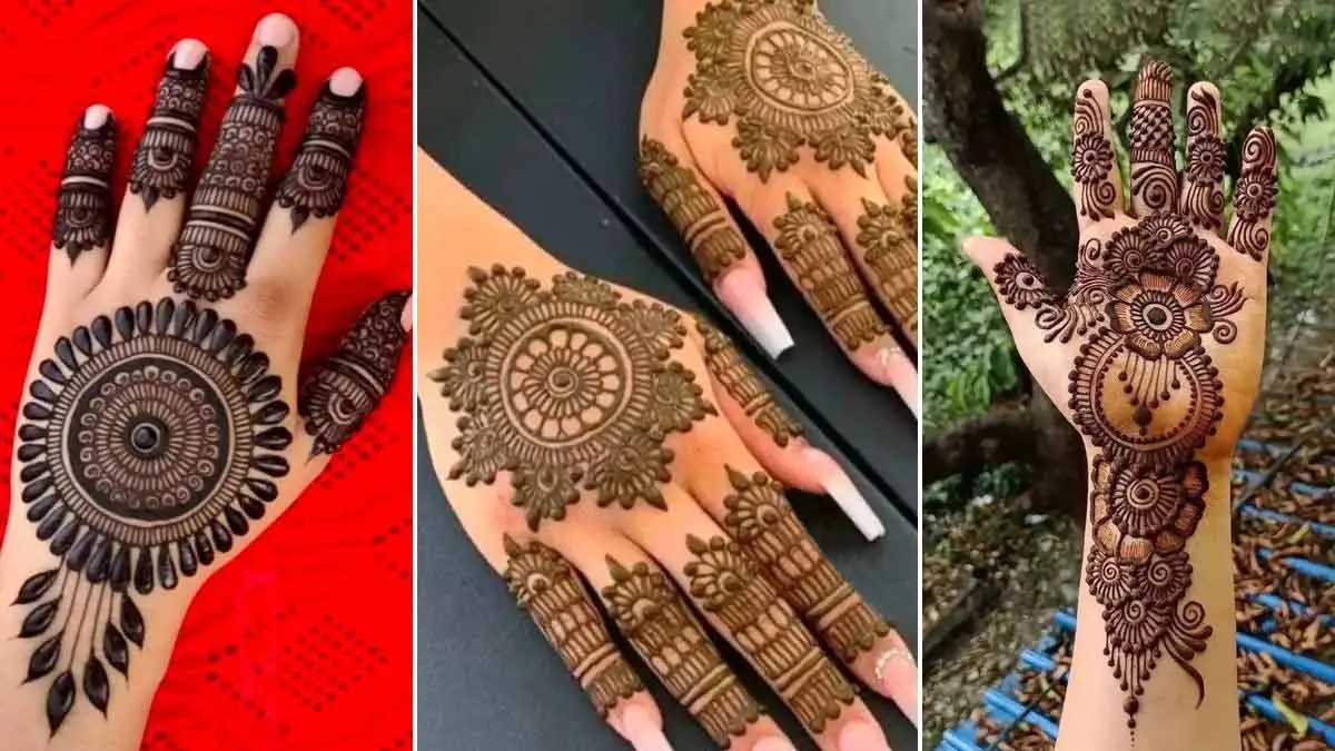 Fancy Circle Mehndi Design