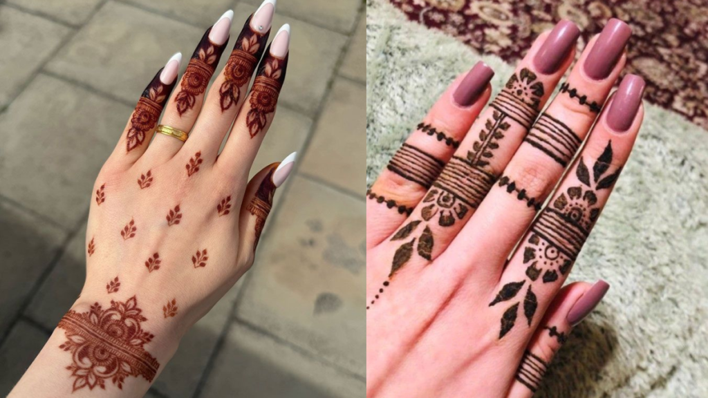 Teej Stylish Finger Mehndi