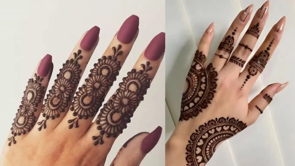 Teej Stylish Finger Mehndi
