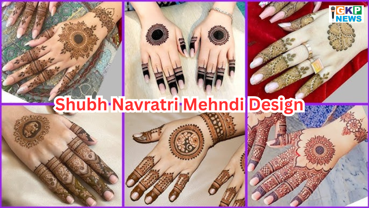 Shubh Navratri Mehndi Design