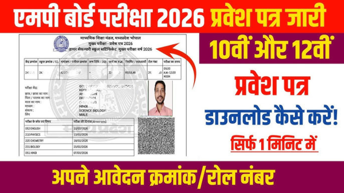 MPBSE Admit Card 2026