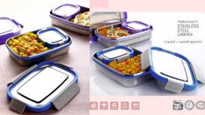 Shine Stainless Steel Airtight Lunch Box 750ml