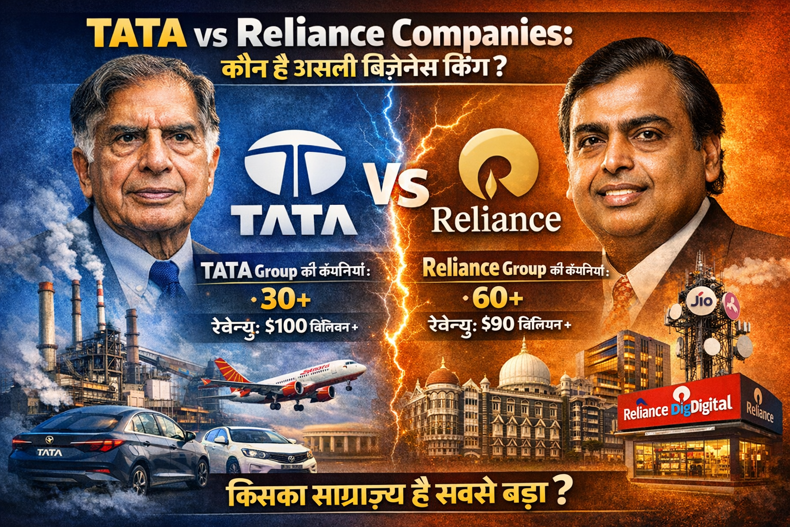 TATA vs Reliance Companies