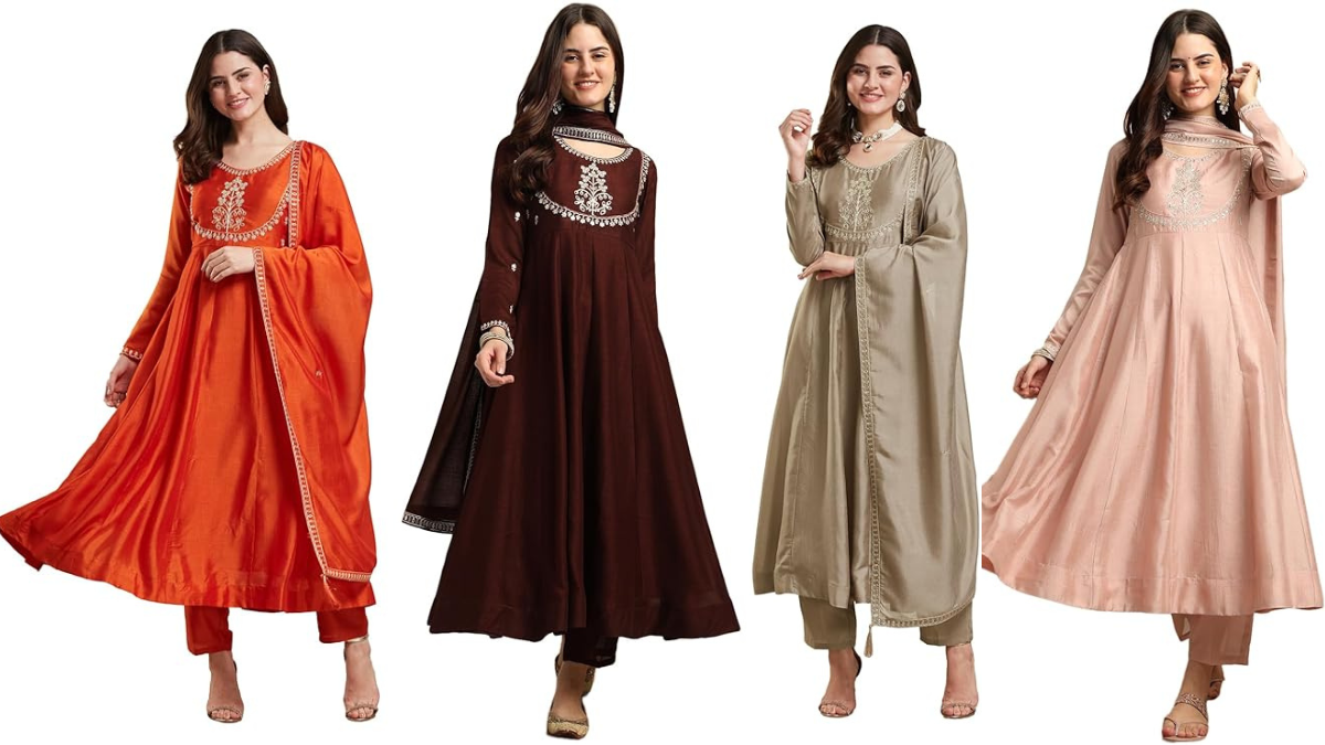 MOKOSH Silk Anarkali Set