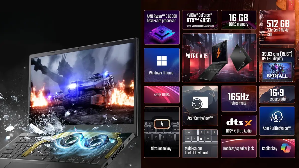 Acer Nitro V 15 Gaming Laptop