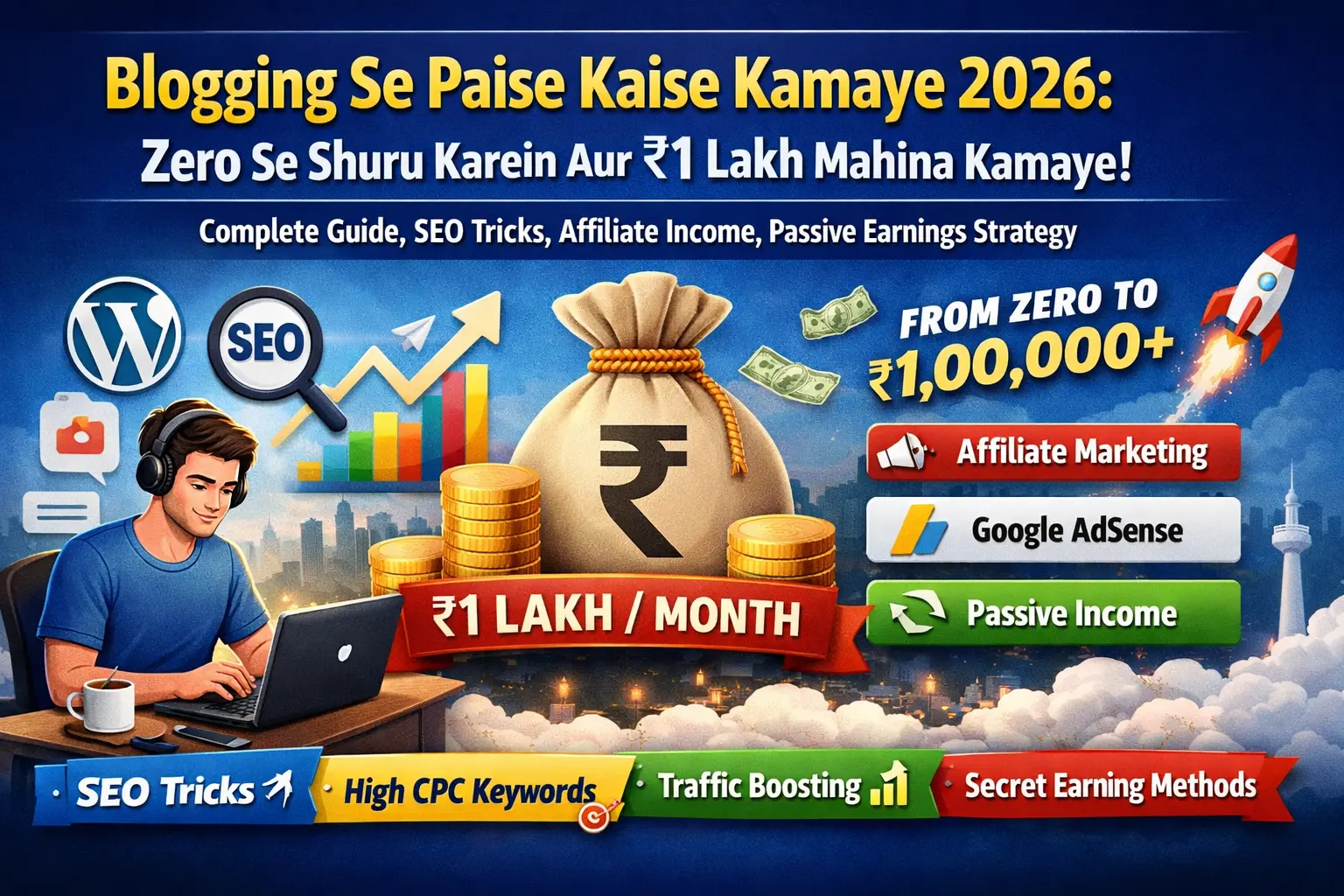 Blogging से पैसे कैसे कमाएं 2026