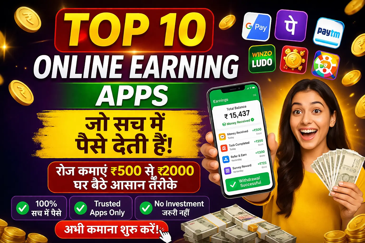 Top 10 Online Earning Apps 2026
