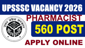 UPSSSC Pharmacist Recruitment 2026