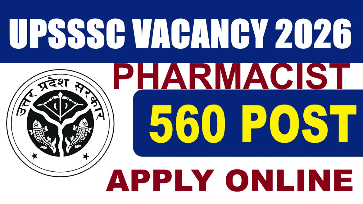 UPSSSC Pharmacist Recruitment 2026