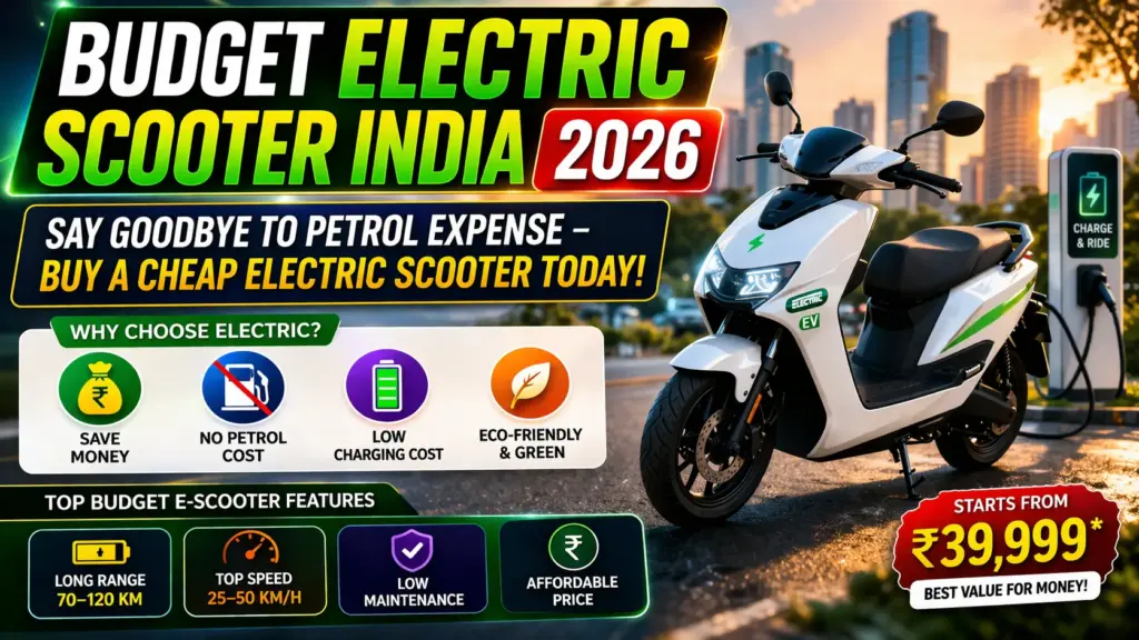 Budget electric scooter India 2026