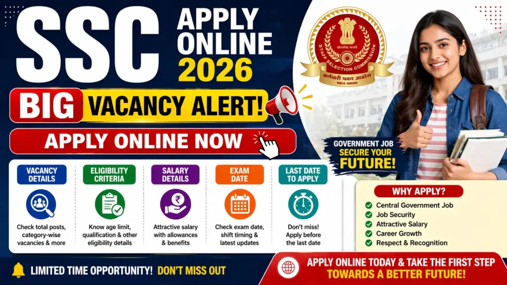 SSC Apply Online 2026
