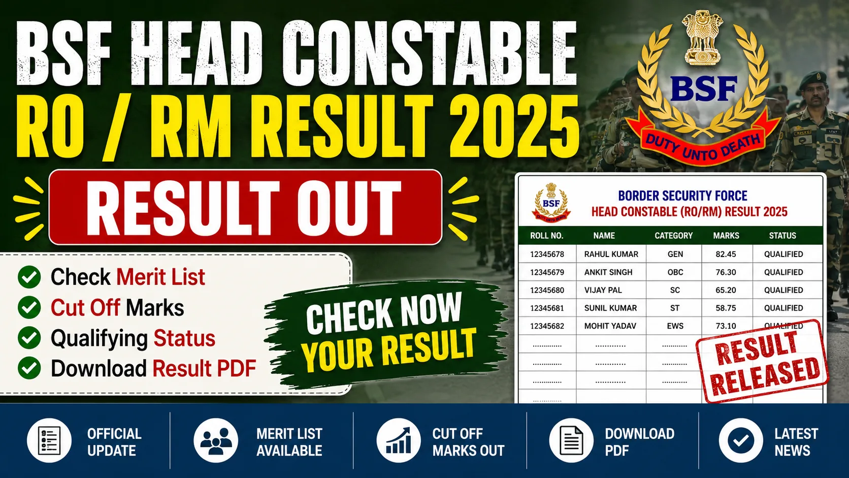 BSF Result 2025