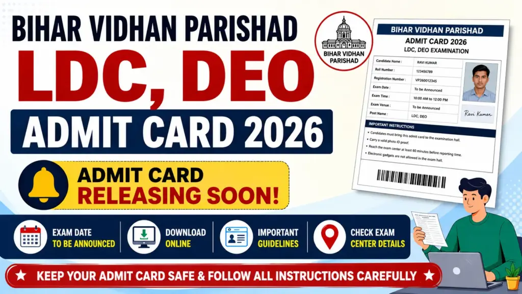 Bihar LDC Admit Card 2026