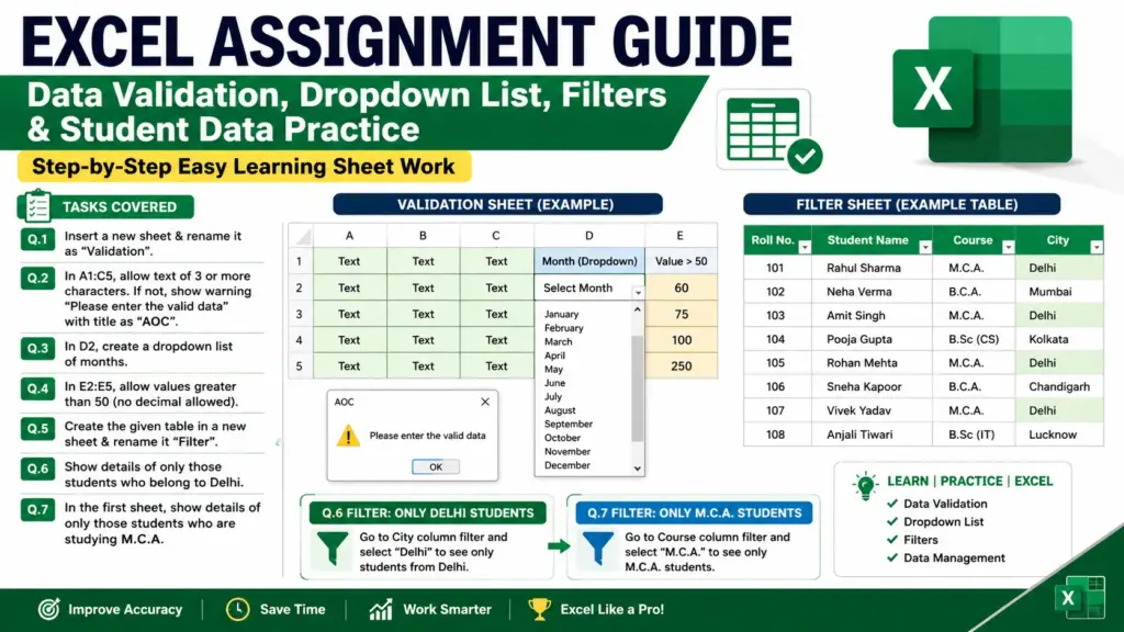 Excel Assignment Practice 06