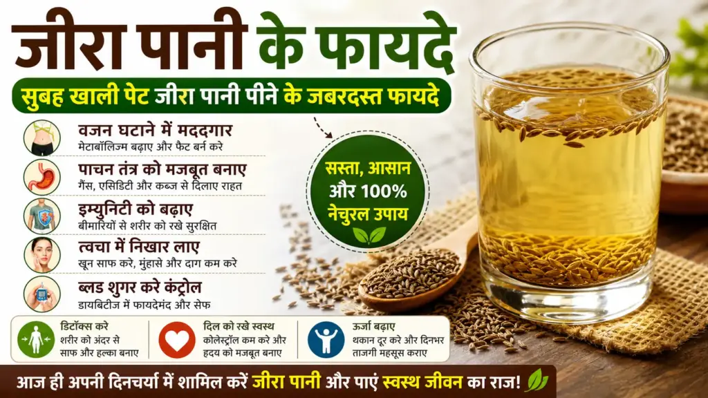Jeera Water Benefits
