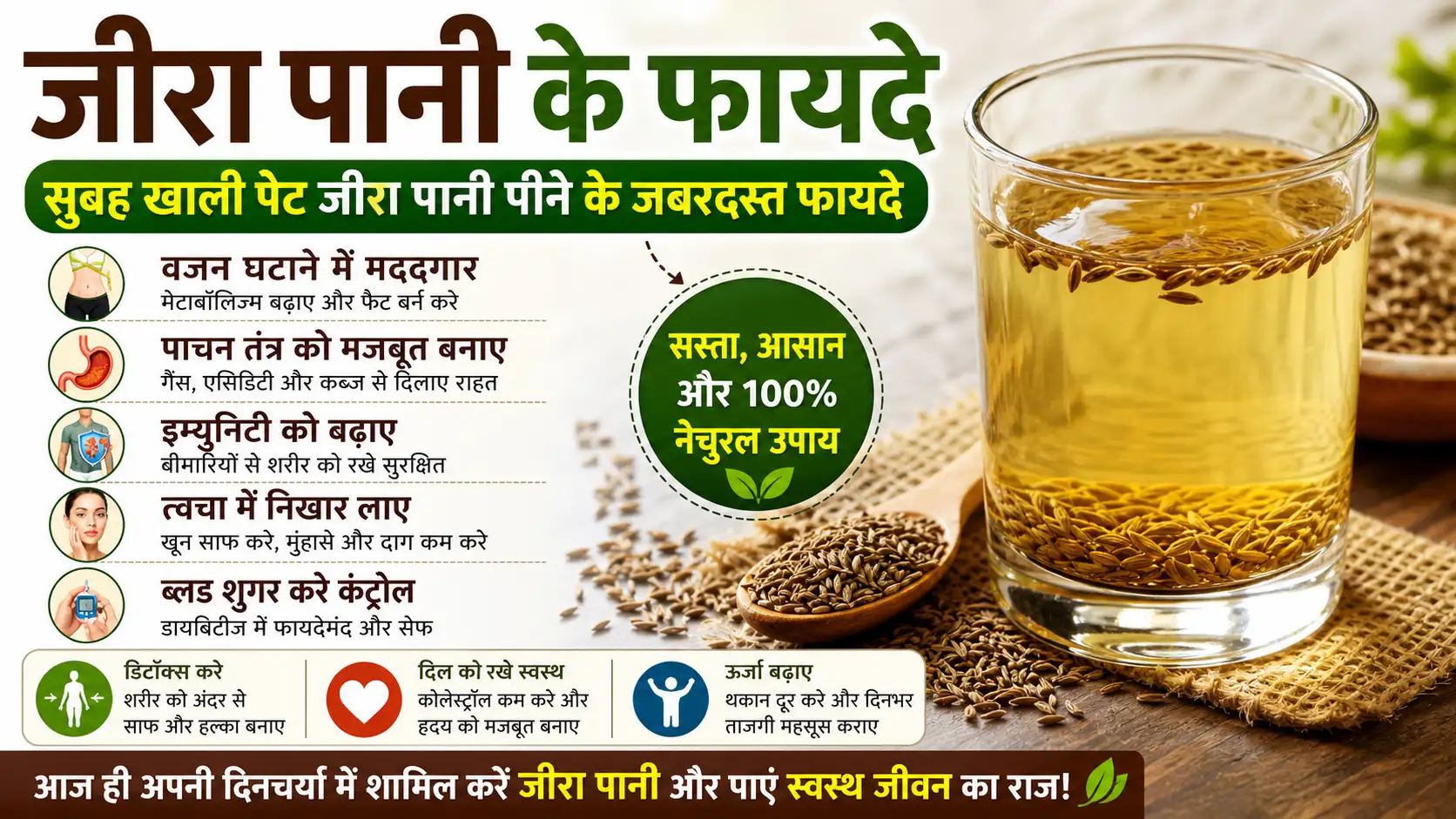 Jeera Water Benefits