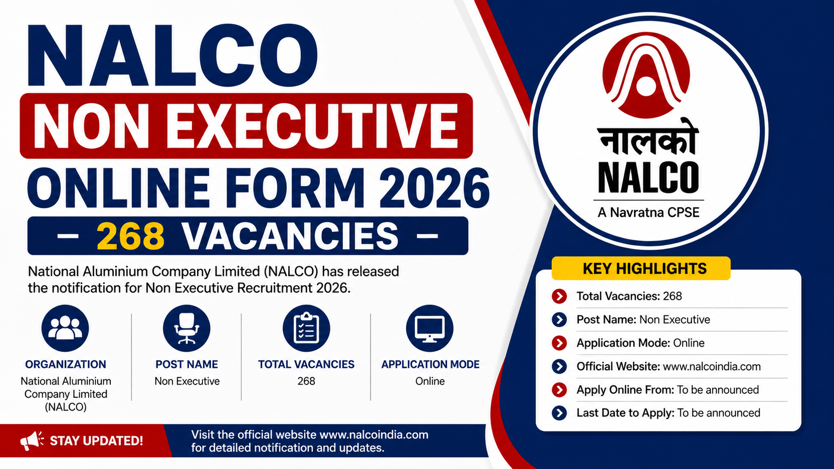 NALCO Non Executive Online
