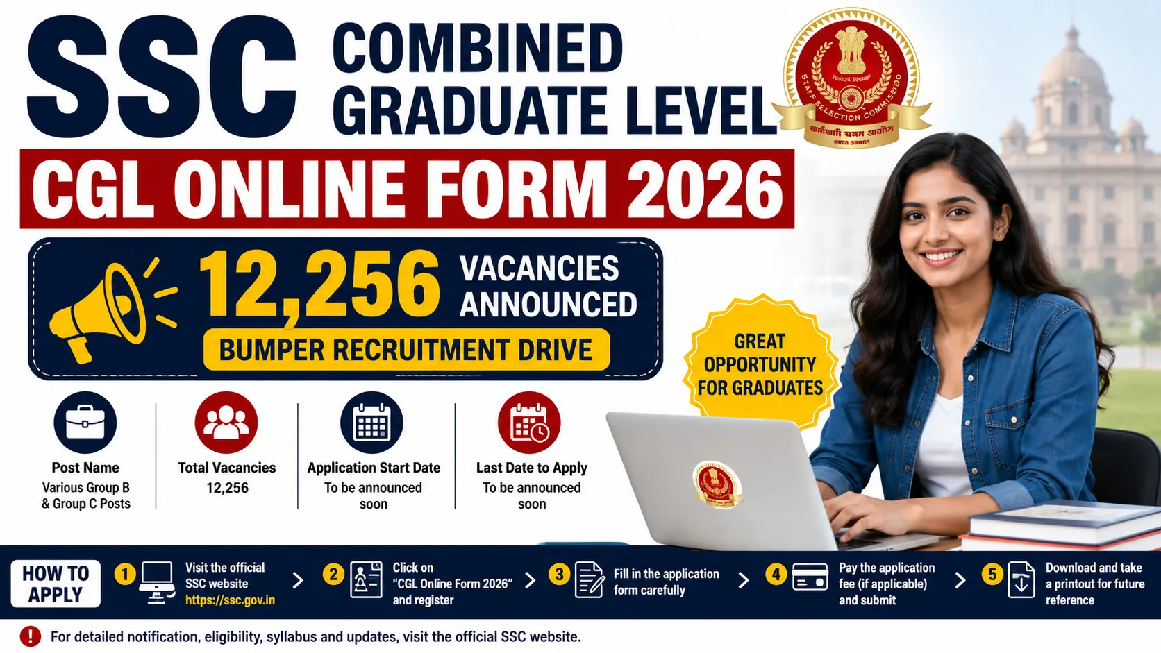 SSC CGL Online Form 2026