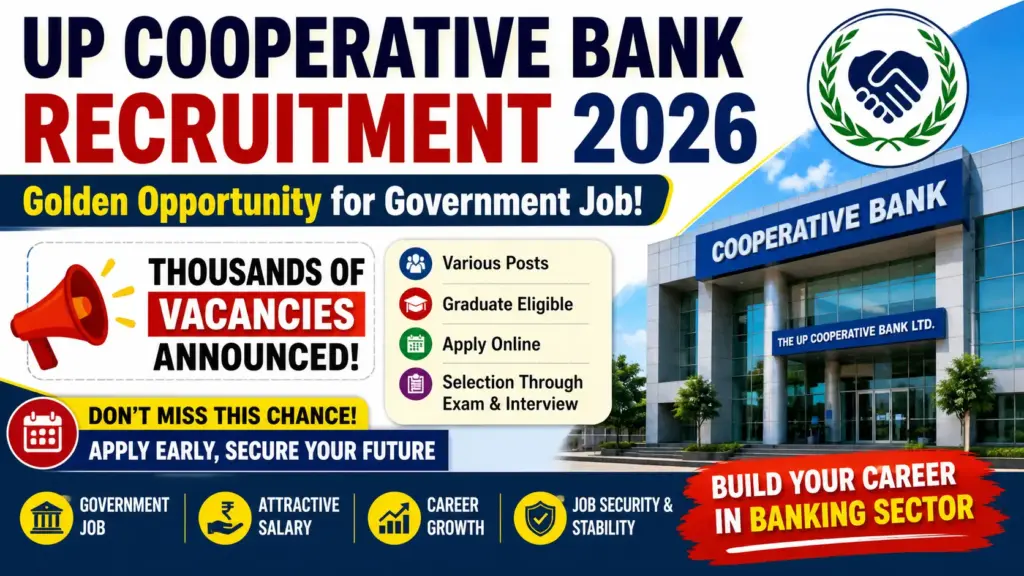 UP Cooperative Bank Recruitment 2026