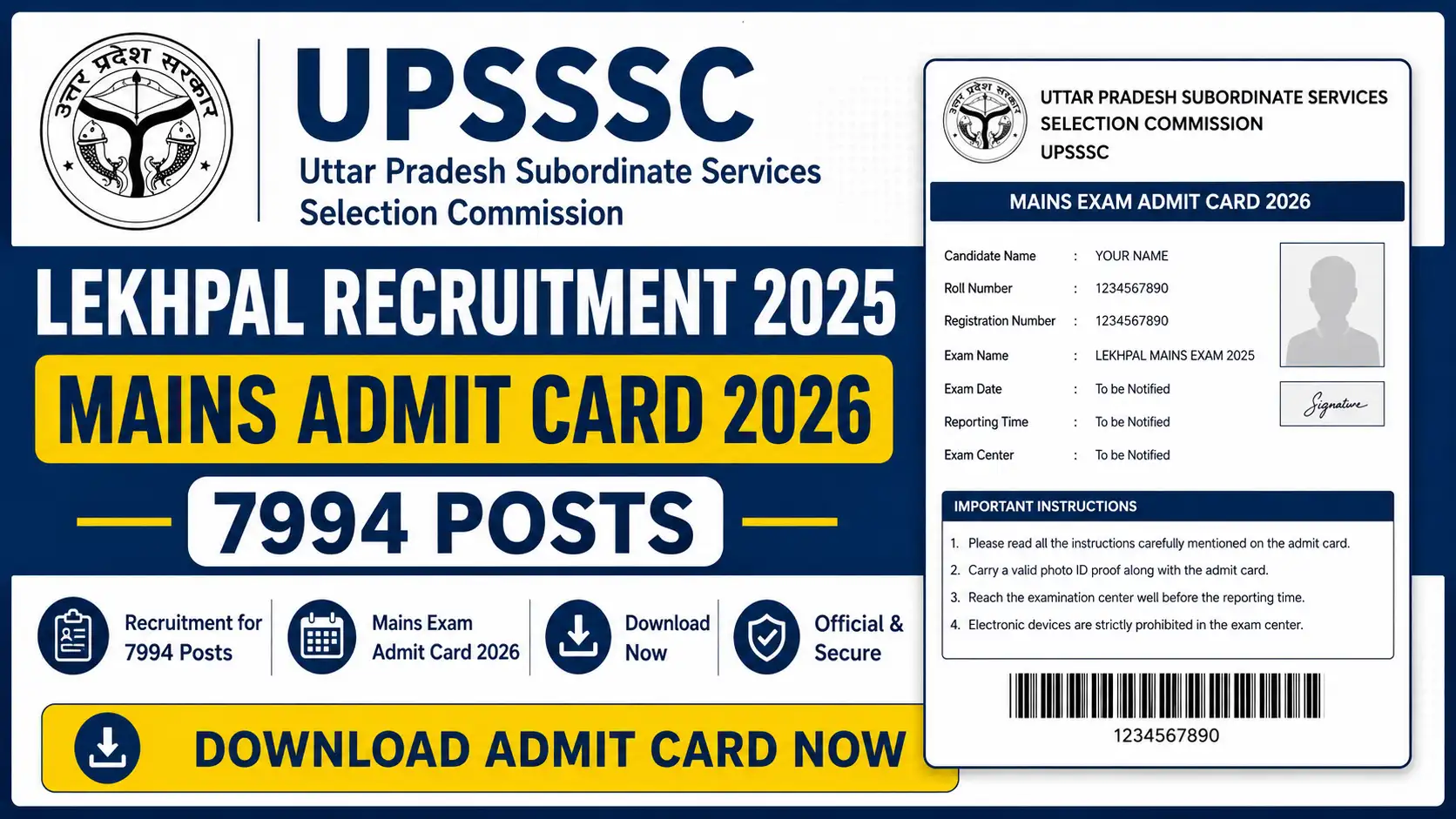 UPSSSC Lekhpal Recruitment 2025