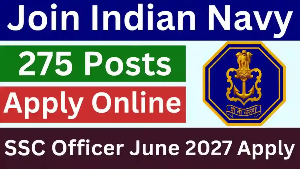 Indian Navy SSC Officers June 2027 AT27 Online Form 2026