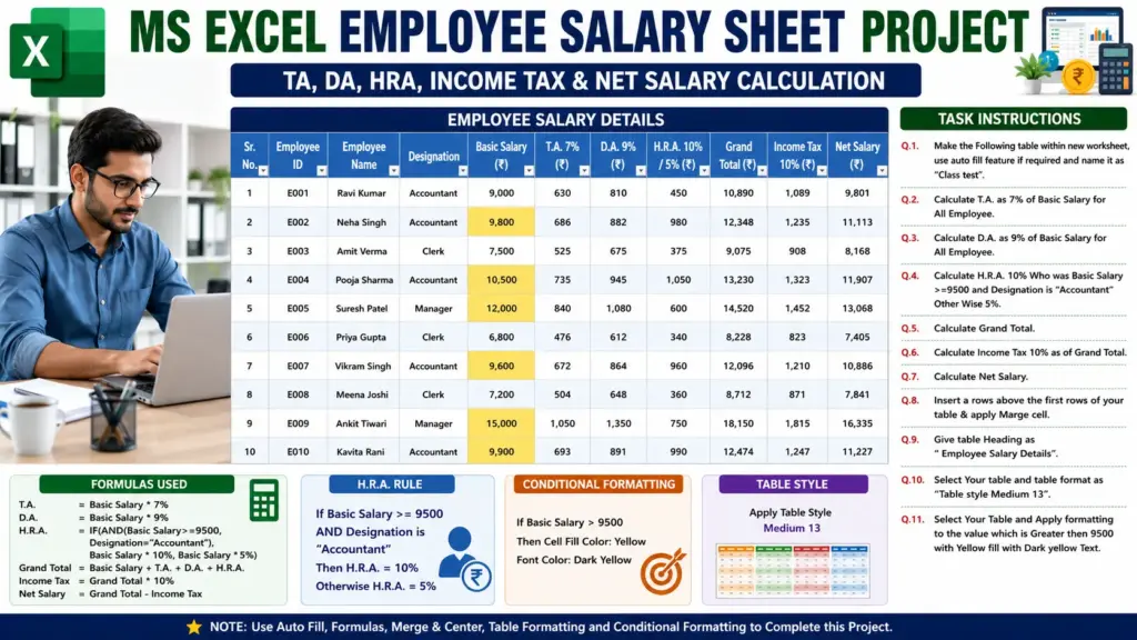 MS Excel Practical-02