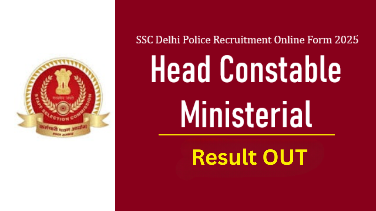 SSC Delhi Police Head Constable Ministerial 2025