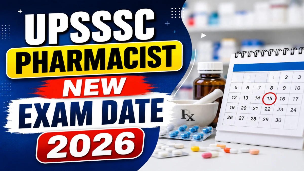 UPSSSC Pharmacist Exam City Details 2026