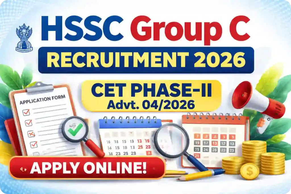 HSSC Group C CET Phase II Online Form 2026