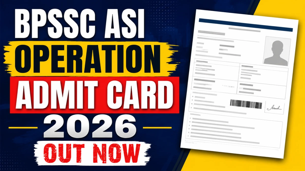 BPSSC ASI Technical Exam Date 2026