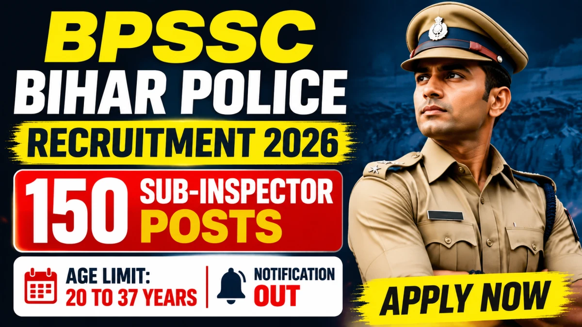 Bihar Police BPSSC Sub Inspector SI Online Form 2026