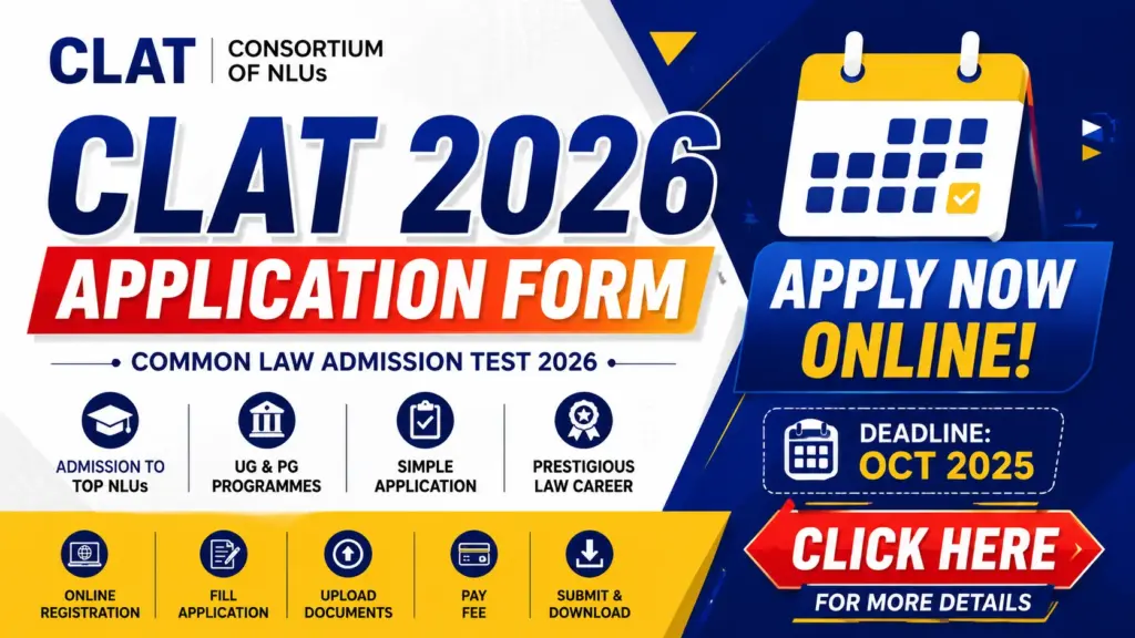 CLAT Admission Online Form 2026