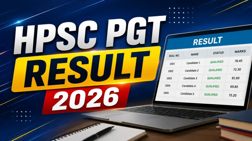 Haryana HPSC PGT Computer Science Result 2026