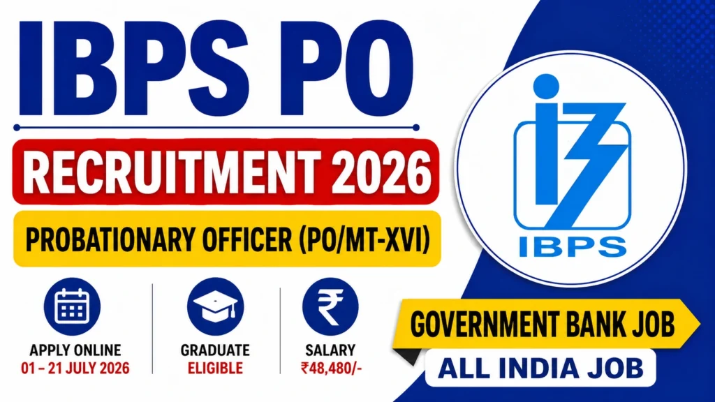 IBPS PO MT XVI Online Form 2026