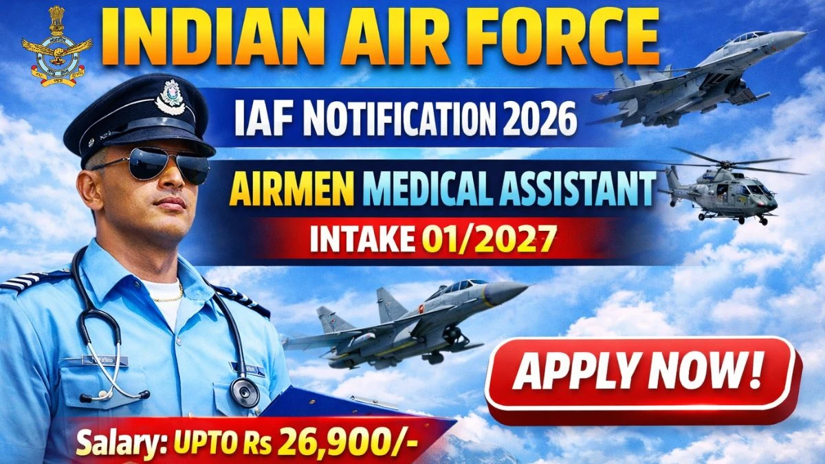 Indian Air Force Airmen Group Y Medical Assistant Online Form 2026