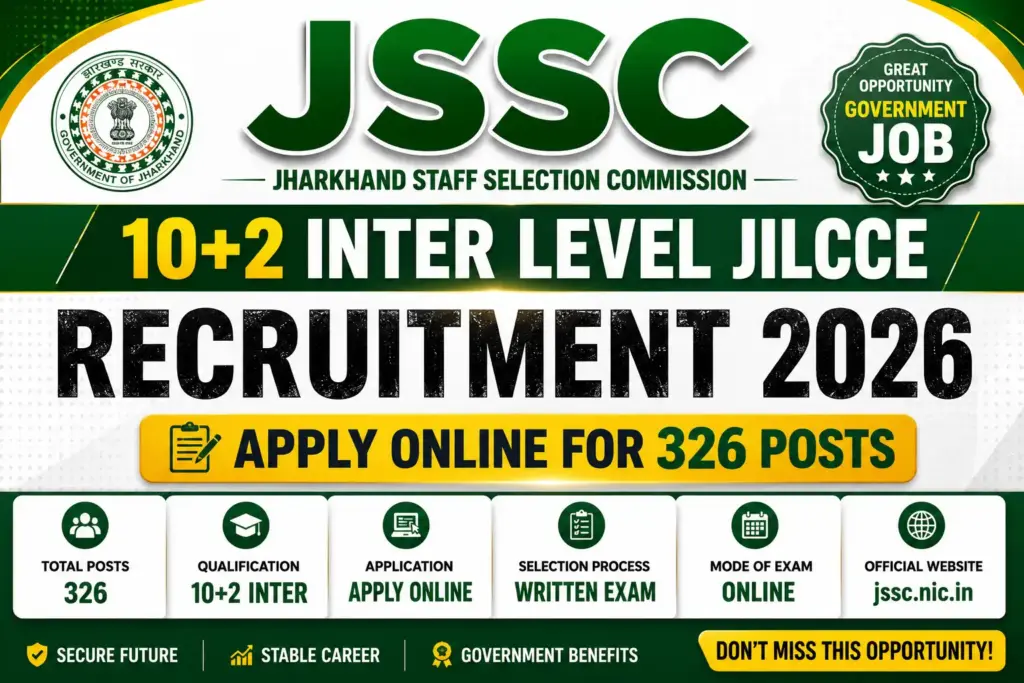 JSSC JILCCE Inter Level Online Form 2026